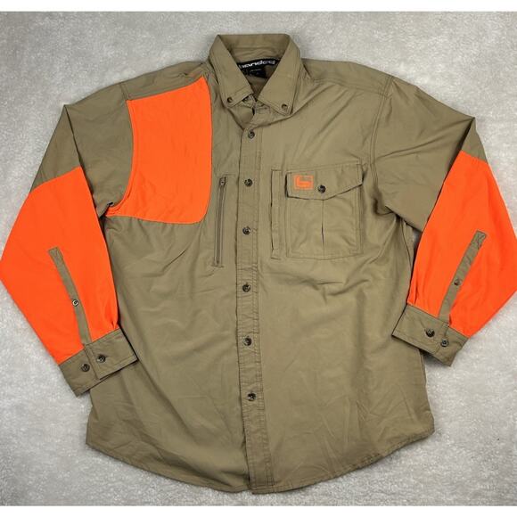 Banded Missoula Performance Upland Shooting Shirt Hunting Mens M Hi Vis Orange - Picture 1 of 11